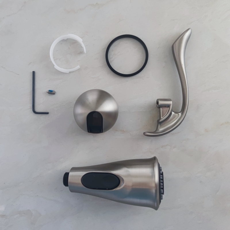 抽取式厨房龙头摩恩全铜抽拉配件