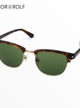 法国VIKTOR ROLF维克多与罗夫墨镜眉线框高级感男款太阳镜71-0122