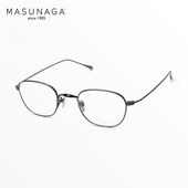 日本Masunaga增永眼镜框男女款 纯钛超轻高度数全框眼镜架GMS199T