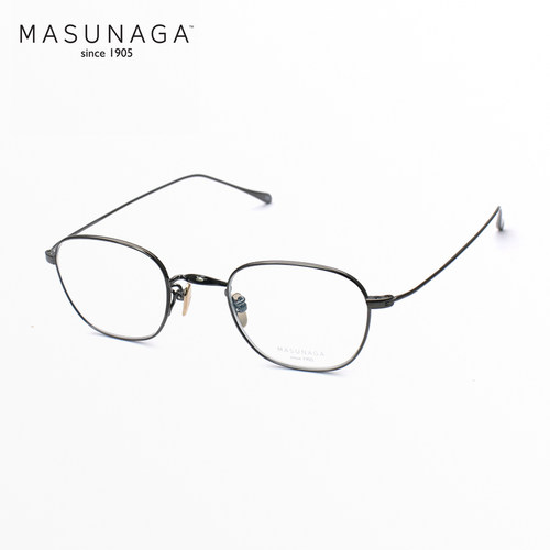 日本Masunaga超轻小脸纯钛眼镜架