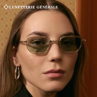 Lunetterie 高端太阳镜ALL THE TIME Generale墨镜18K镀金纯钛男士