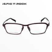 近视眼镜架ISR 日本ISPIC眼镜框男款 商务超轻纯钛方框大脸男士 004