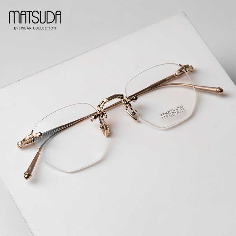 MATSUDA松田日本手工无框眼镜