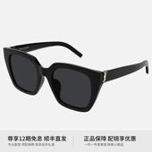 Saint M143 Laurent墨镜女高级感时尚 黑超猫眼方框YSL太阳镜SL