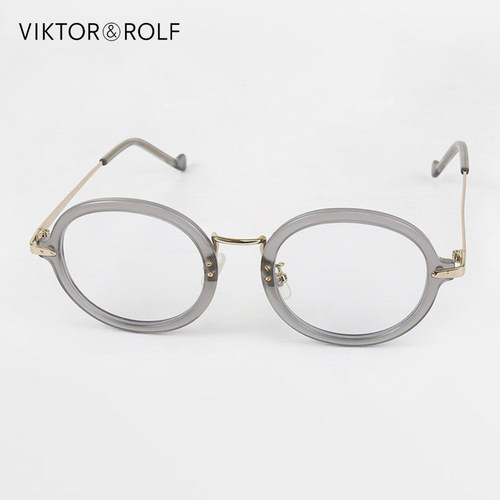 VIKTOR＆ROLF灰色复古圆框眼镜框