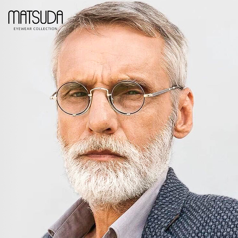 Matsuda松田光弘眼镜框男纯钛