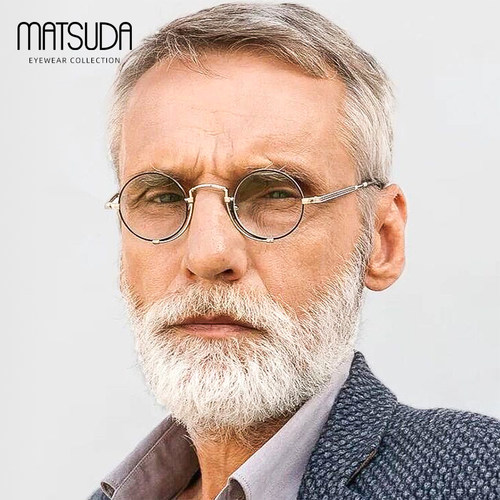 Matsuda松田光弘眼镜框男纯钛