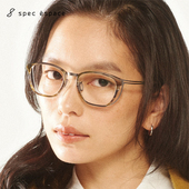 日本Spec Espace眼镜框男女款 超轻纯钛无螺丝商务方框眼镜架2472