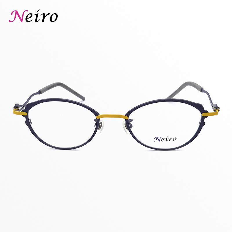 日本Onbeat眼镜日系猫眼纯钛小框