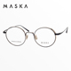韩国MASKA眼镜框周子瑜刘宪华同款 纯钛超轻圆框小脸眼镜架R BURT