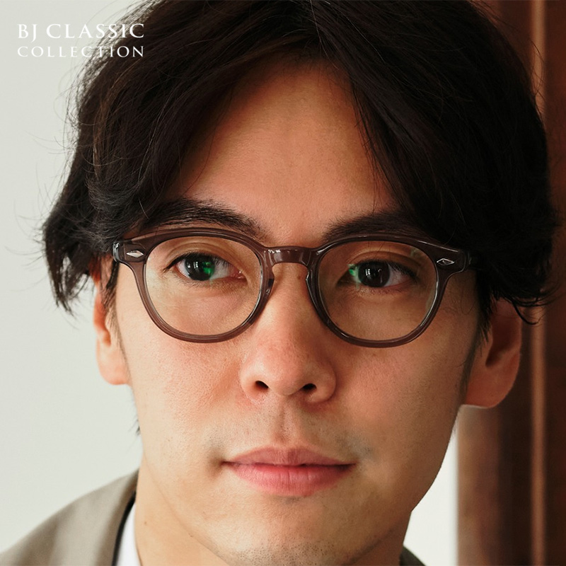 日本限量BJ CLASSIC眼镜框赛璐珞复古潮流近视圆框手工眼镜架JAZZ