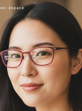 日本限定Spec Espace眼镜框男女款纯钛超轻方形运动眼镜架ES1872T