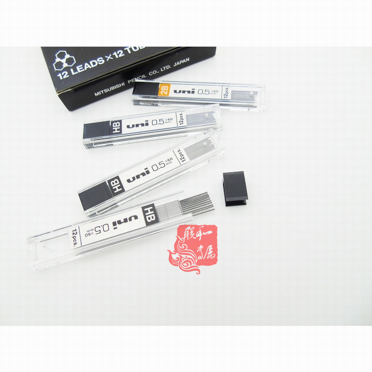 日本三菱UL-1405专业绘图画铅笔芯设计画手稿石墨铅芯0.5mm 2B HB