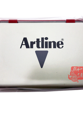 日本旗牌EHJ-2中号0号中印台盖章用印泥盒有印油黑蓝红色56*90mm