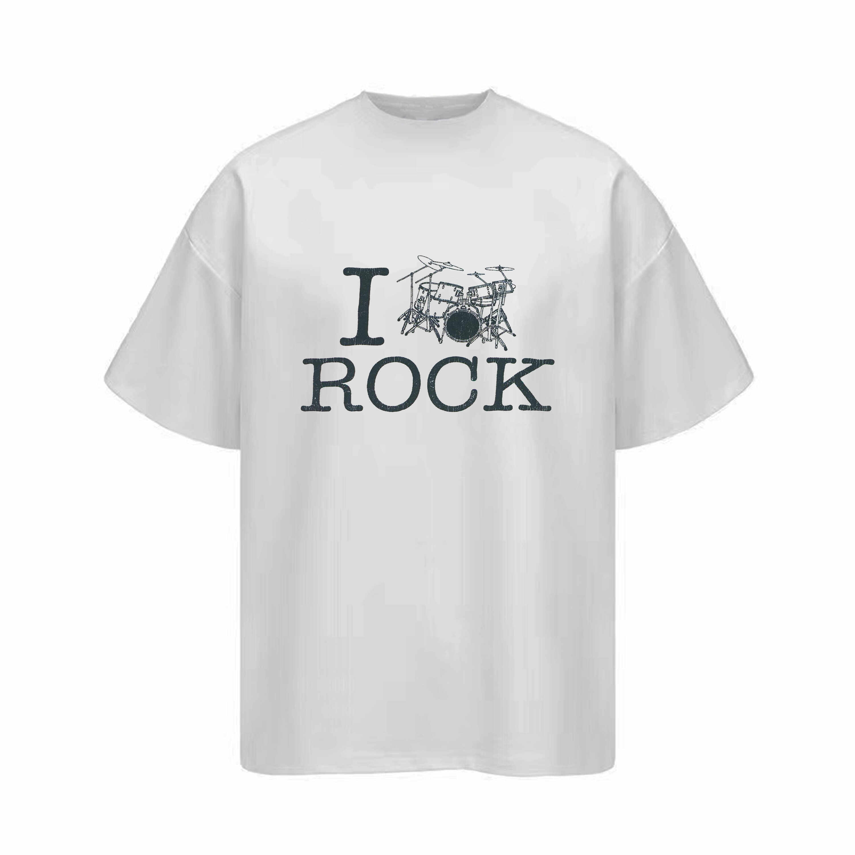 stall futar复古数码直喷摇滚鼓架印花索罗娜短袖t恤宽松cleanfit