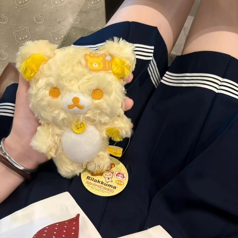 日本rilakkuma蜂蜜古早限定轻松熊喫茶小熊可爱蜂蜜熊挂件送女友