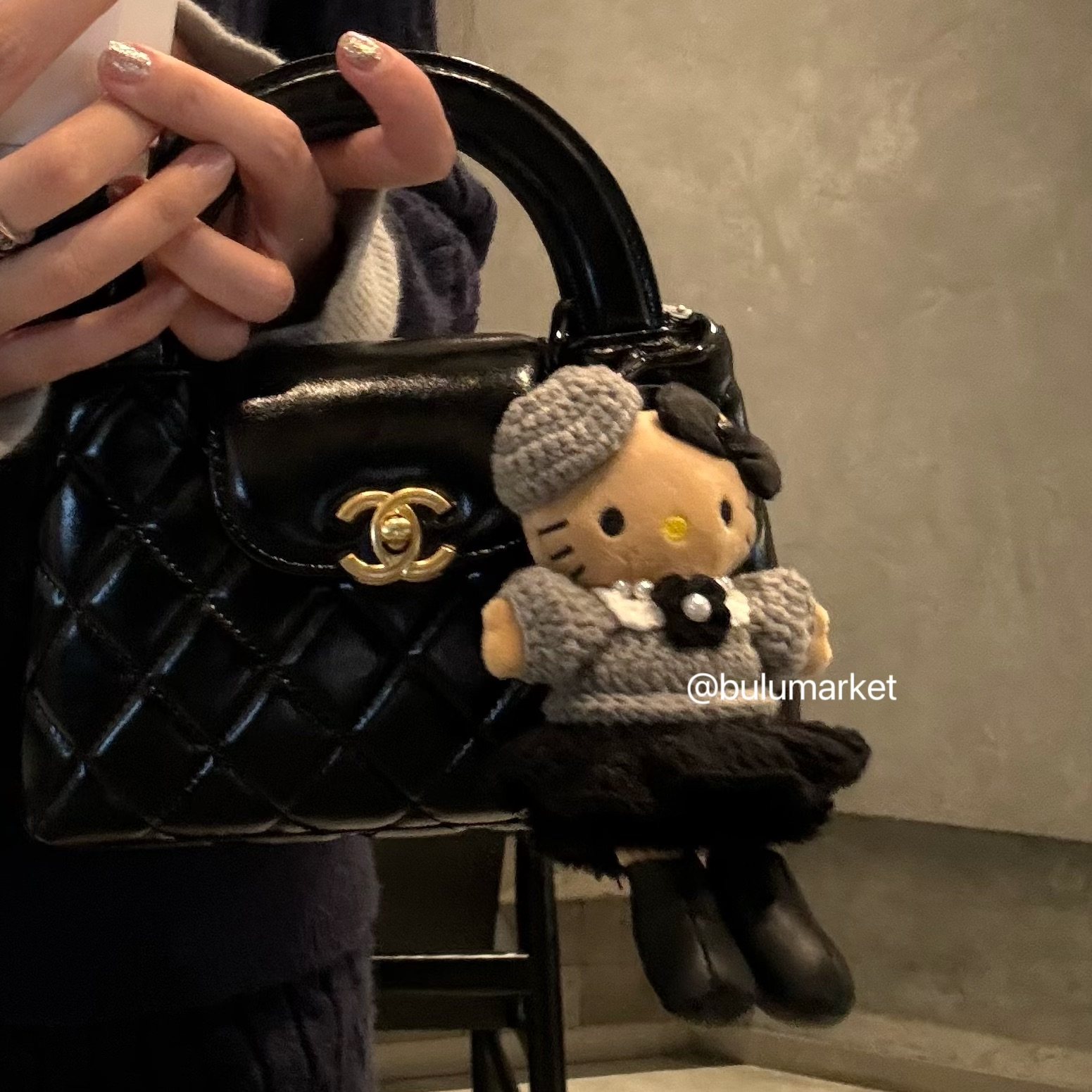 日本长腿公仔哈喽kitty包挂件冬日毛衣kt猫小香风挂饰公仔毛绒女