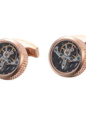 新品陀飞轮袖扣 高雅机械手表齿轮袖钉 法式袖口 Cufflink 630