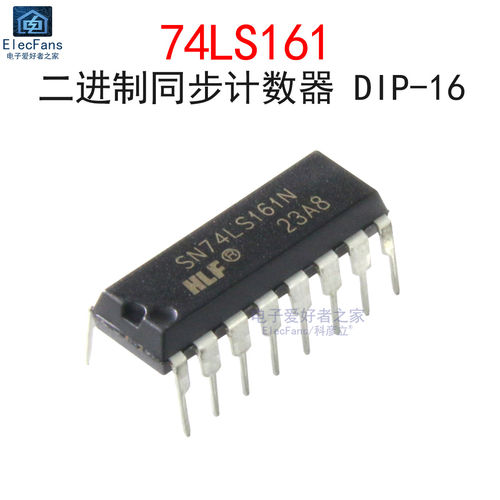 原装74LS161 直插 DIP-16 四位二进清除计数器 芯片 SN74LS161N