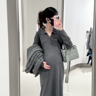 HAIDE妈咪孕妇装 裙女 秋冬软糯韩系慵懒休闲风显瘦纸片人孕妇套装