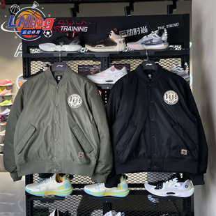 李宁夹克26年春季 男子针织夹克系列宽松休闲棉外套AJMW007 新品