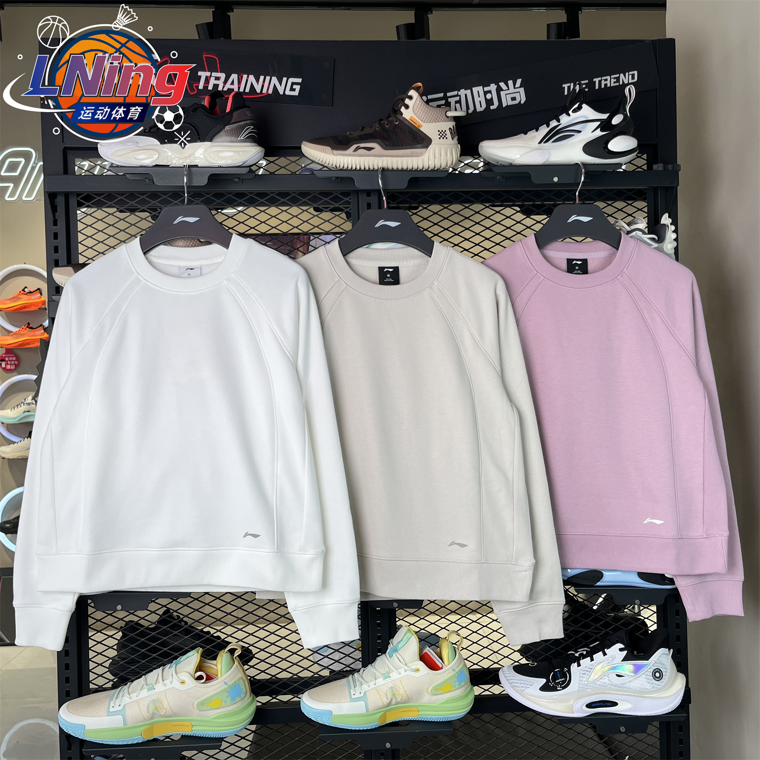 李宁2025年冬季新款女子卫衣