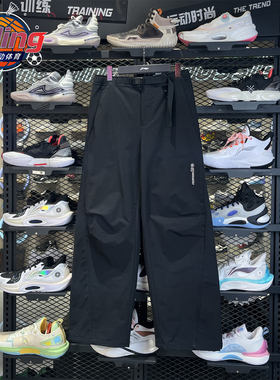 李宁运动裤2026春季新款女子户外系列防泼水舒适软壳长裤AYKW116