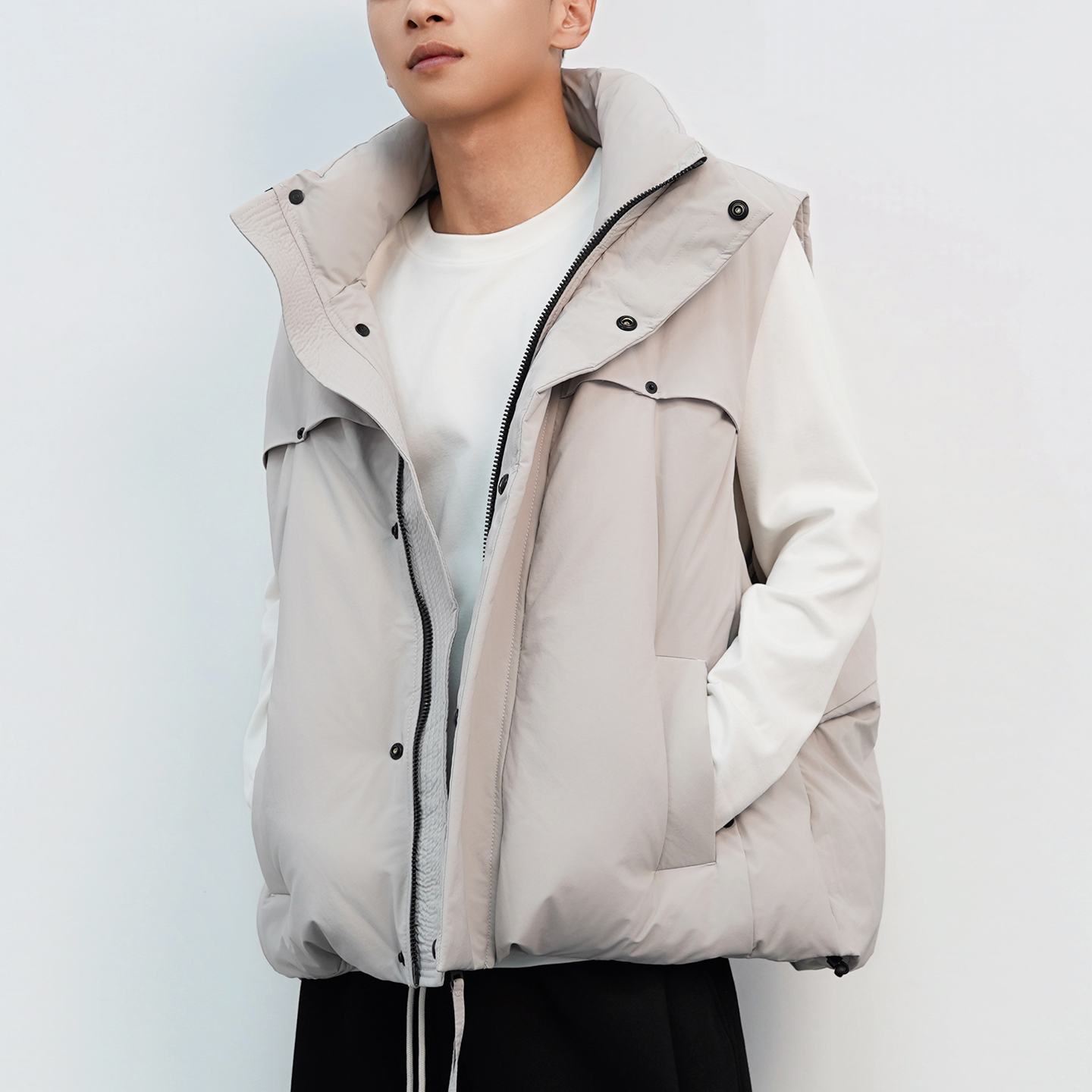 2025冬季新款情侣款羽绒马甲