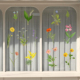 Syuku art韩系ins风植物花店园艺橱窗户布置家居装 饰玻璃静电贴纸