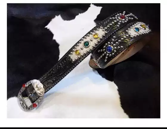Htc Same Punk Style, Handmade Rivets, Diamonds, Motorcycle Belt