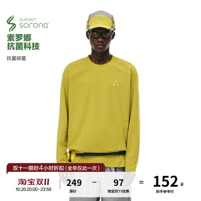 FPA索罗娜抑菌舒适运动长袖 春秋装美式休闲国潮基础logo情侣t恤