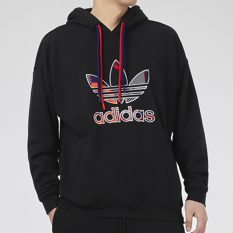 adidas阿迪达斯卫衣男易烊千玺同款三叶草2021新年款套头衫gp1865