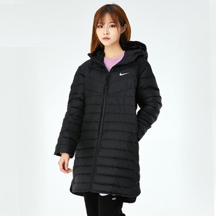 NIKE耐克羽绒服女2022秋冬新款 010 外套女CU5092 轻薄防风保暖长款