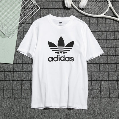 adidas斯三叶草短袖男夏季运动服