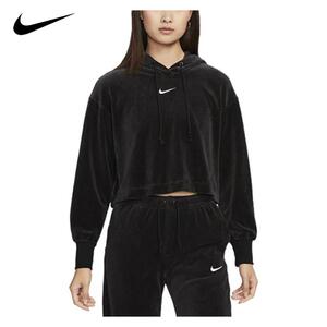 Nike耐克女装卫衣2024春新款连帽训练休闲运动套头衫DQ5928-010