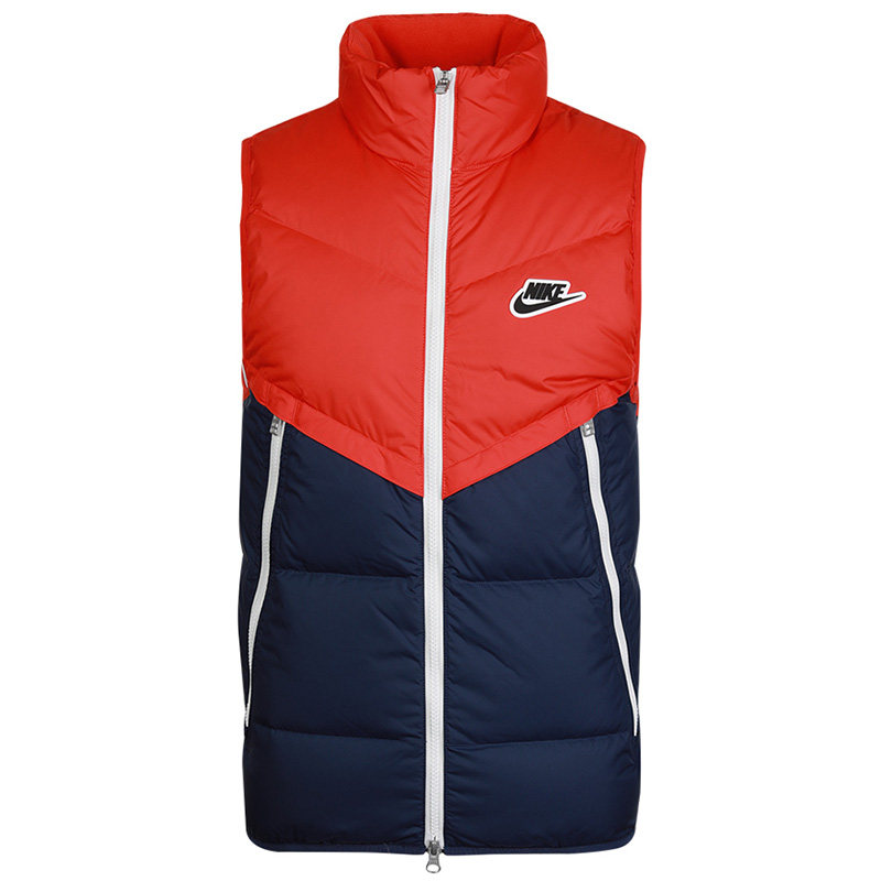 nike耐克马甲男官网旗舰正品休闲防风保暖羽绒背心外套cu4415-673