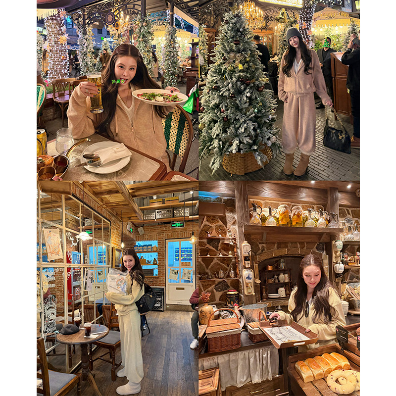 秋冬懒人套装女运动卫衣裤子