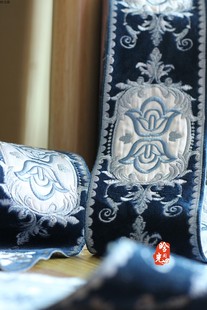 闭店清仓晗光阁 蓝宝石植绒绣花织带花边汉服Lolita古装diy配饰