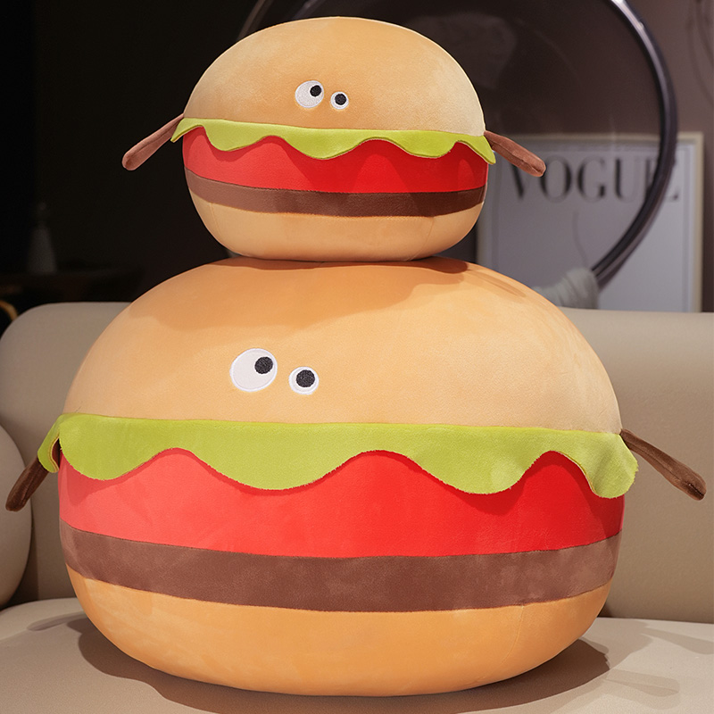 创意汉堡公仔抱枕趣味玩偶礼物