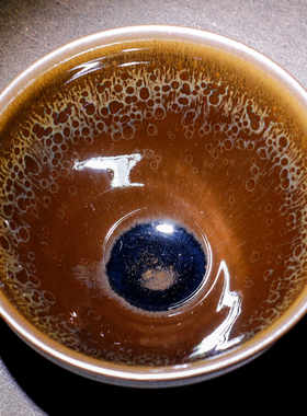 建盏大号彩色窑变油滴陶瓷茶杯