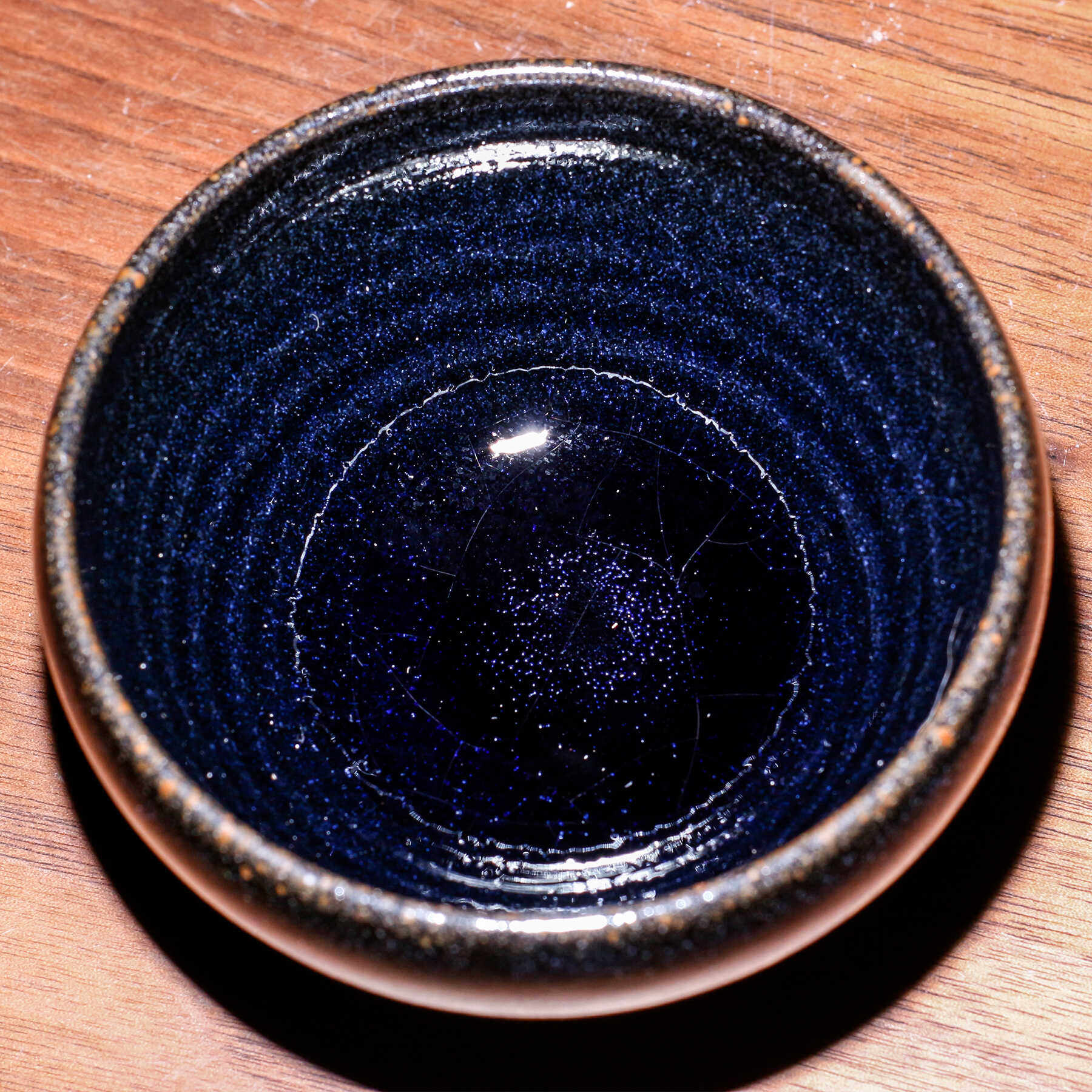 建盏龙窑柴烧游金木蓝兔毫大号宋代点茶茶具套装纯手工陶瓷斗茶盏