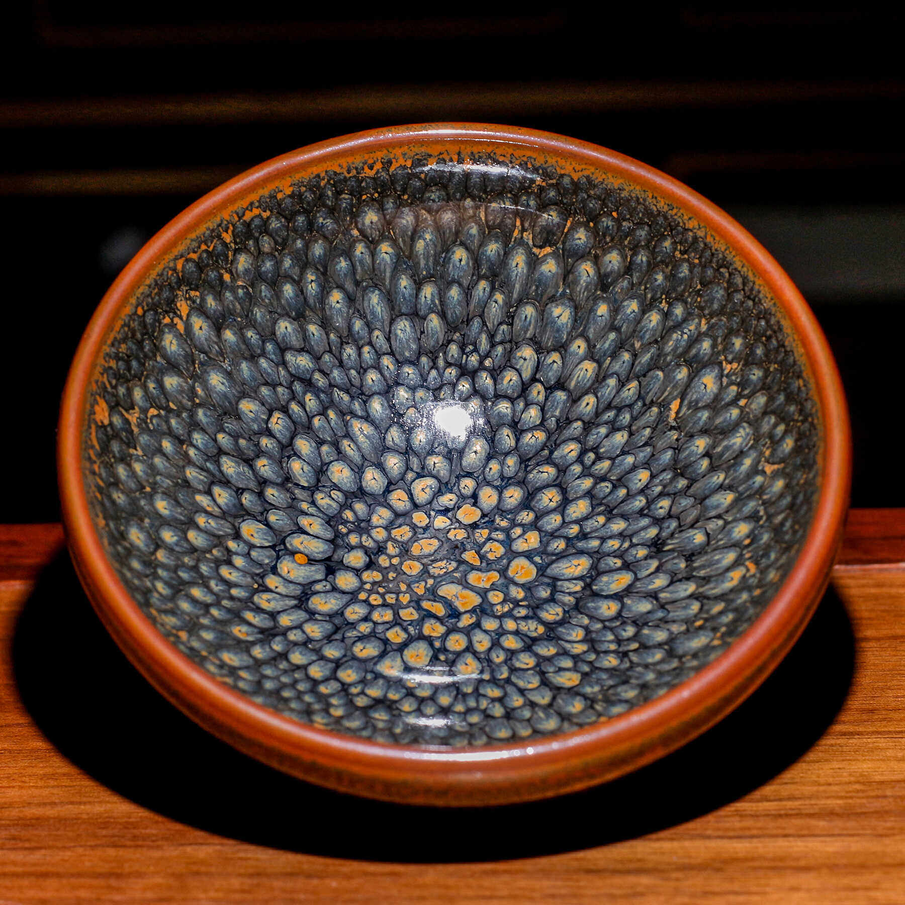 孙福昆亲弟孙福平建盏茶杯主人杯纯手工油滴鹧鸪斑品茗杯功夫茶具