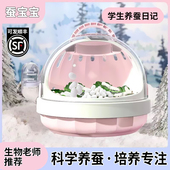 蚕宝宝学生养蚕套餐太空舱活籽别墅观察饲养盒培育罐头科学罐头蚕