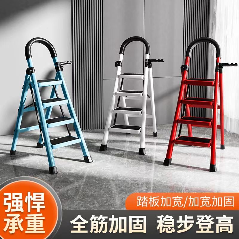 家用梯子伸缩工程梯折叠多功能升降人字梯伸缩室内阁楼梯加厚两用