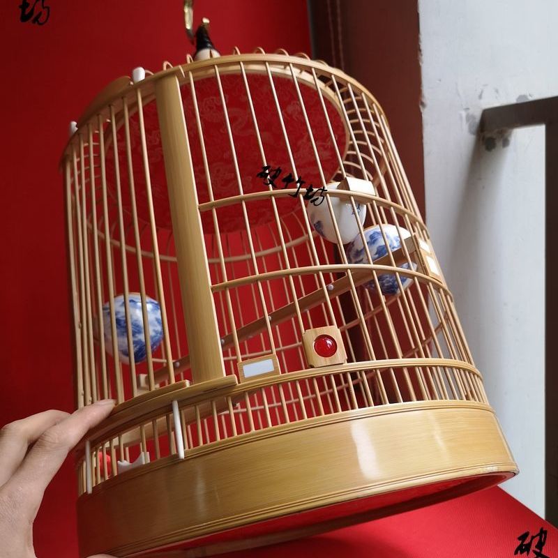 川笼手工画眉笼 成都鸟笼 直径33~35全套包邮