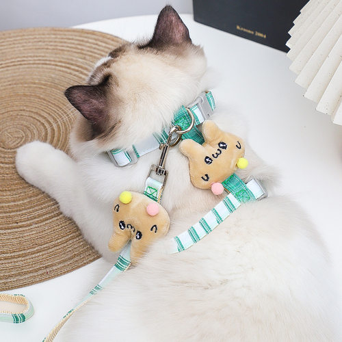 【新人专享立减5元】猫咪牵引绳防挣脱外出专用可调节胸背溜猫绳