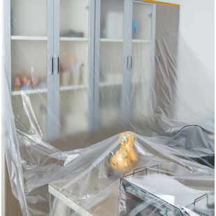 油漆喷涂保护膜美纹纸遮蔽膜装修墙面遮挡家具防尘汽车喷漆防护