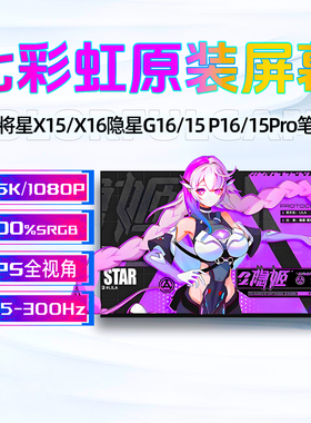 七彩虹将星X15/X16/X17隐星G15/G16/P15/P16橘宝R15/R16 Pro屏幕