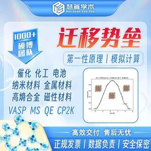 迁移势垒丨MS/Gaussian/QE/CP2K 性原理计算 DFT模拟