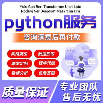 python深度学习机器学习编程序接单服务代码指导编写脚本调试爬虫